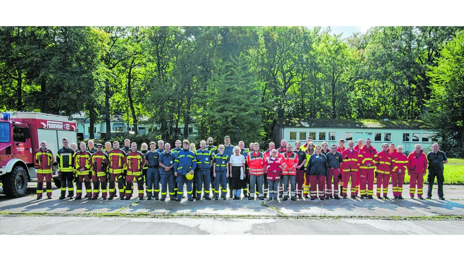 Ein Übungswochenende mit allen Hilfsorganisationen am Blauen See (Foto: red)