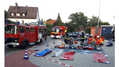 Einheiten vom DRK und der Feuerwehr übten solch eine Lage im Jahr 2019. (Foto: privat)