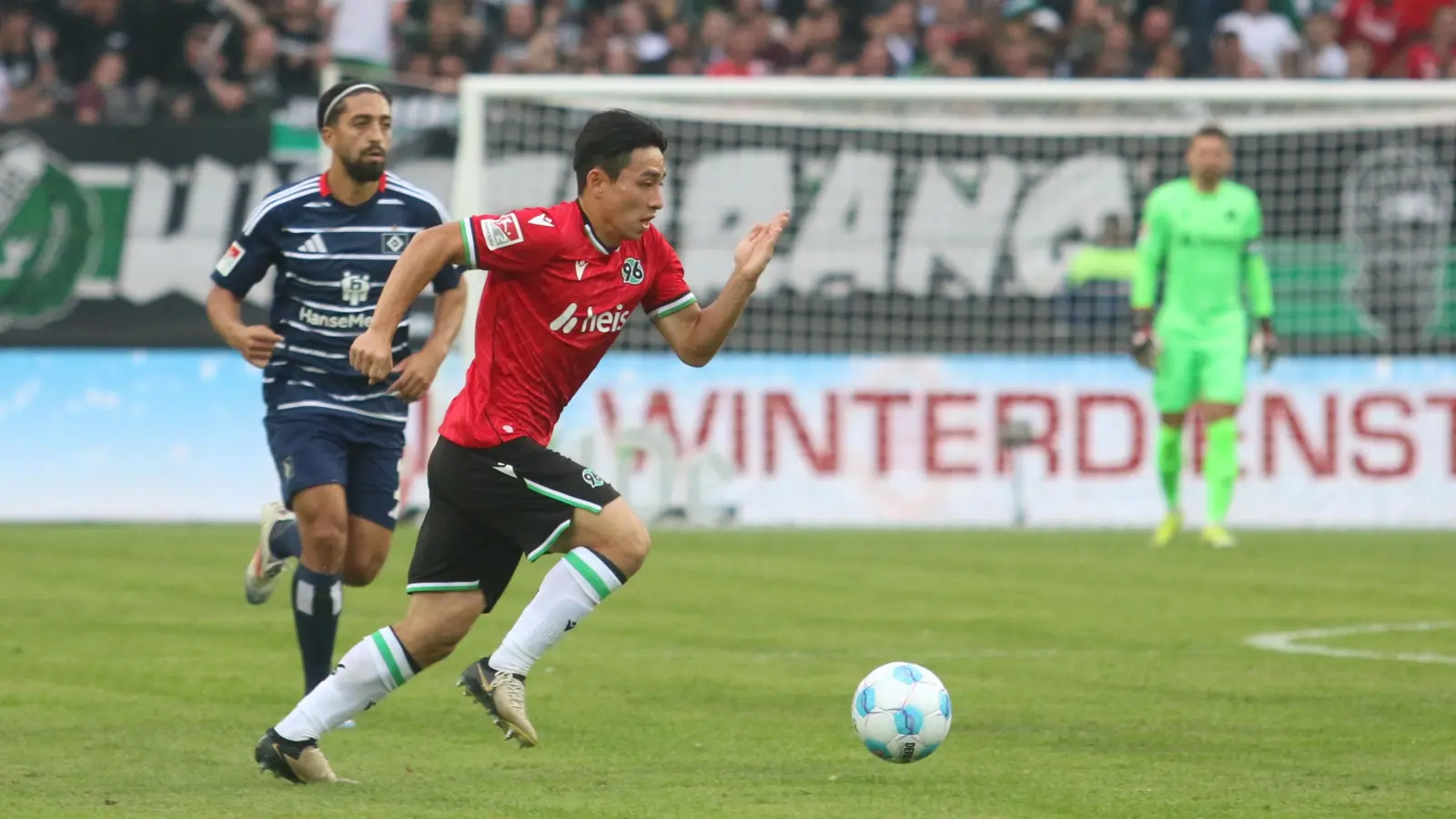 Hyun-Ju Lee scheint sich einen Stammplatz im 96 Mittelfeld gesichert zu haben. (Foto: bb)