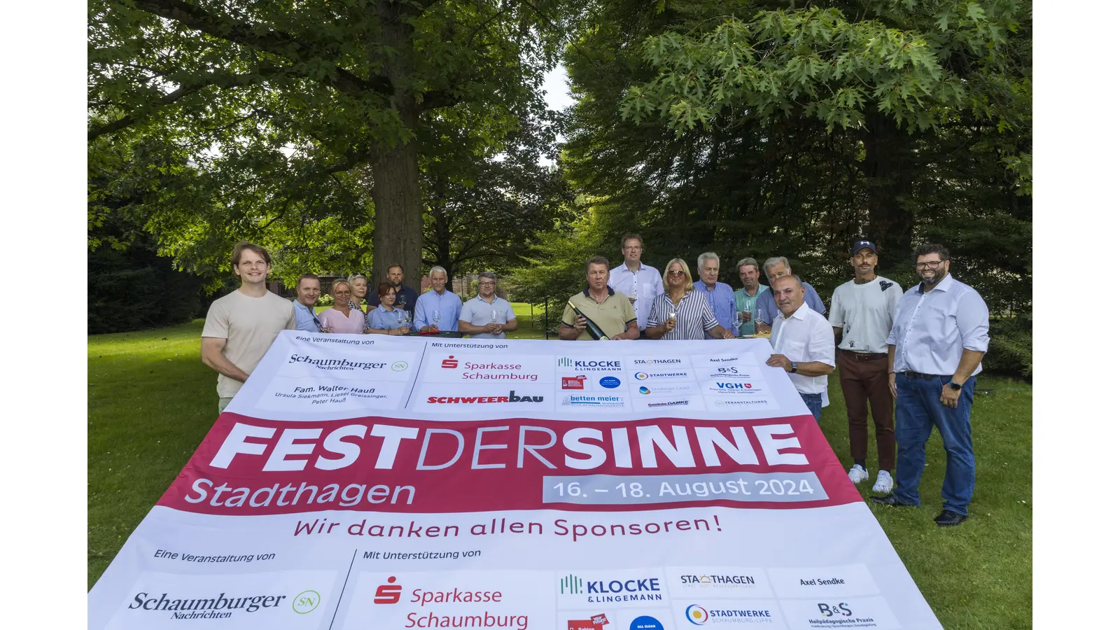 Die Sponsoren freuen sich auf das Fest der Sinne im Oheimb‘schen Hof.  (Foto: privat)