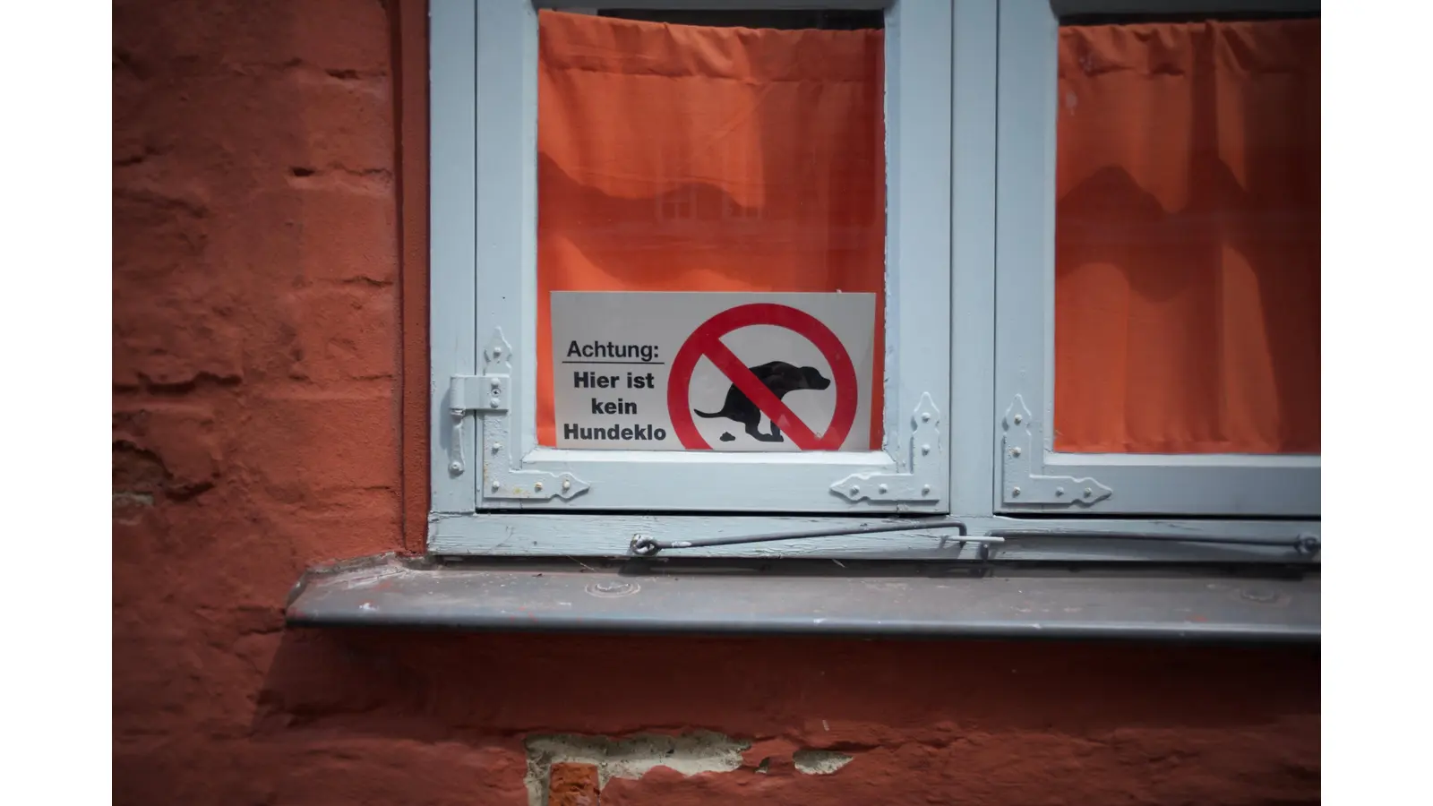 Ein dezenter Hinweis: „Hier ist kein Hundeklo”. (Foto: privat)