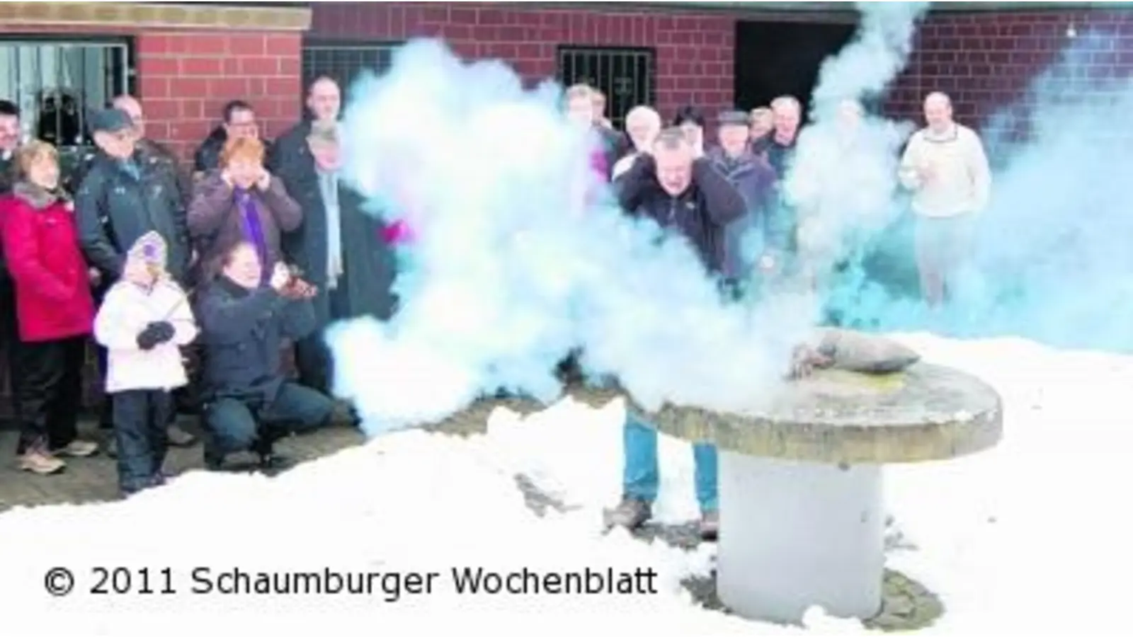 Die Schützen begrüßen 2011 mit einem Böllerschuss (Foto: red)