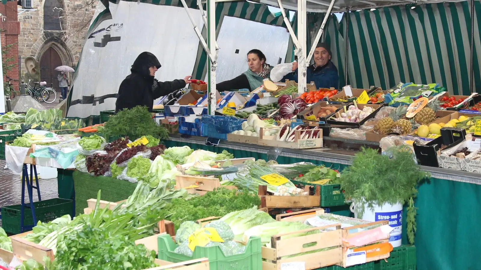 Am Sonnabend, dem 12. Oktober, sollen beim Wochenmarkt Kartoffel und Kürbis im Mittelpunkt stehen. (Foto: bb)