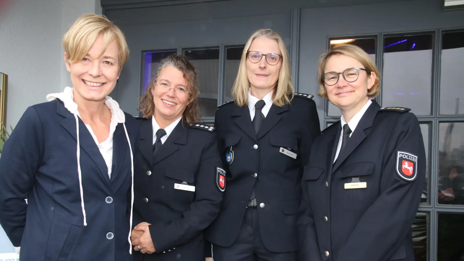 Alle zusammen (v.li.): Gwendolin von der Osten, Britta Schwarz, Anja Beermann und Ilka Kreye. (Foto: gi)