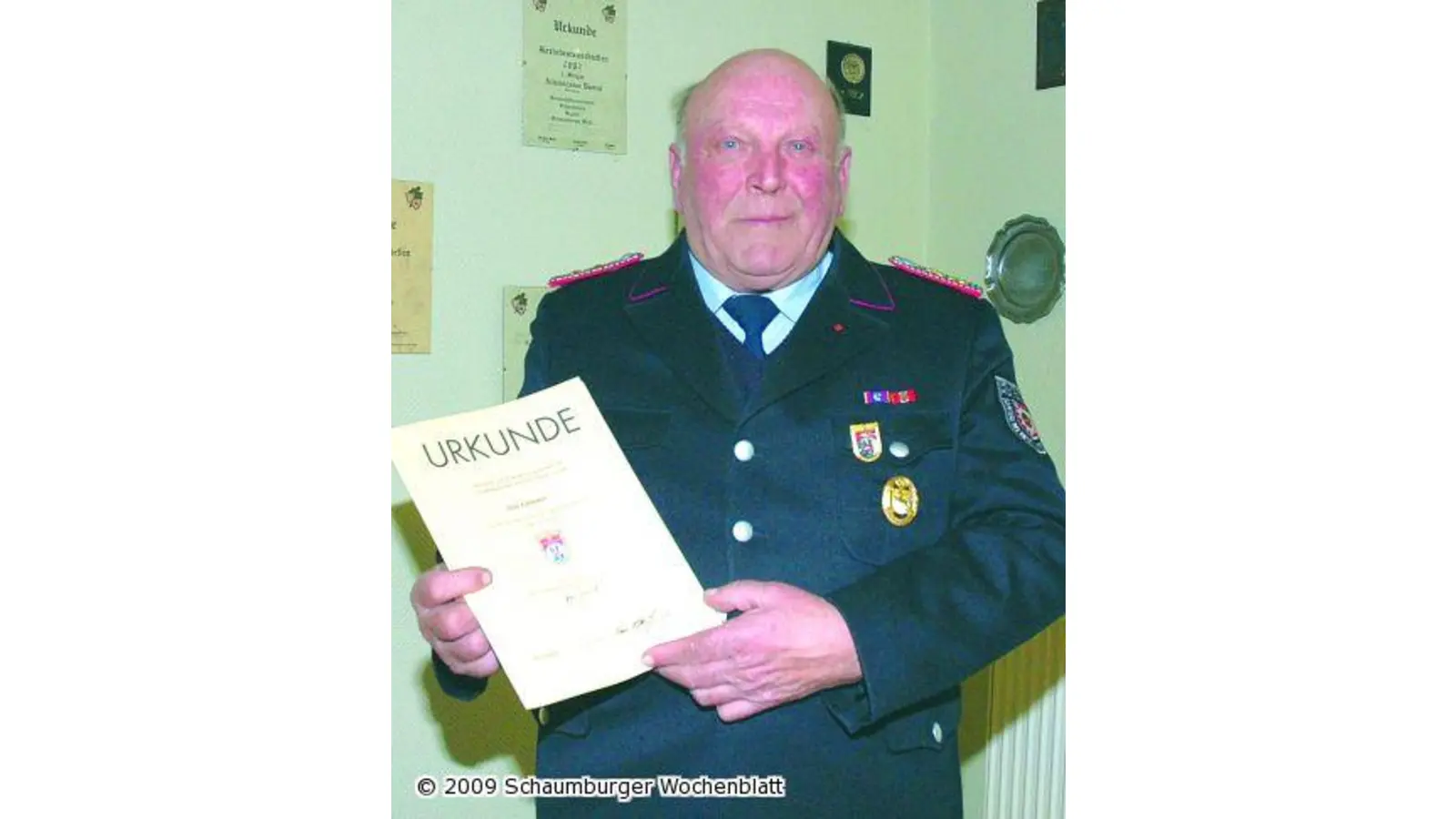 Otto Gümmer ist seit 60 Jahren in der Feuerwehr (Foto: wtz)