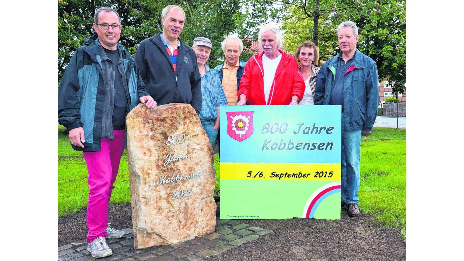 An 800 Jahre Kobbensen soll ein Gedenkstein erinnern (Foto: bt)