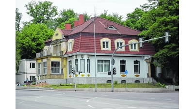 Bauarbeiten an der ehemaligen „Krömer-Villa” (Foto: ste)