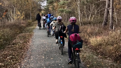 Unterwegs: Eine Gruppe von Fahrradfahrern. (Foto: privat)