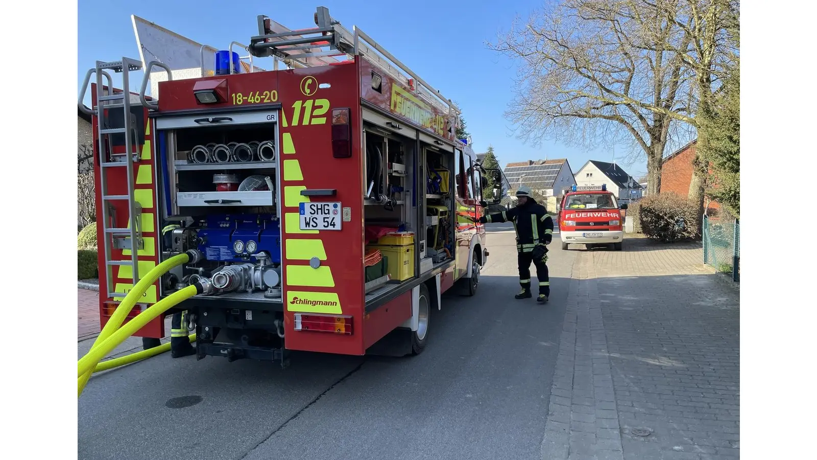 Die Einsatzkräfte in Riepen. (Foto: FF An der Aue)