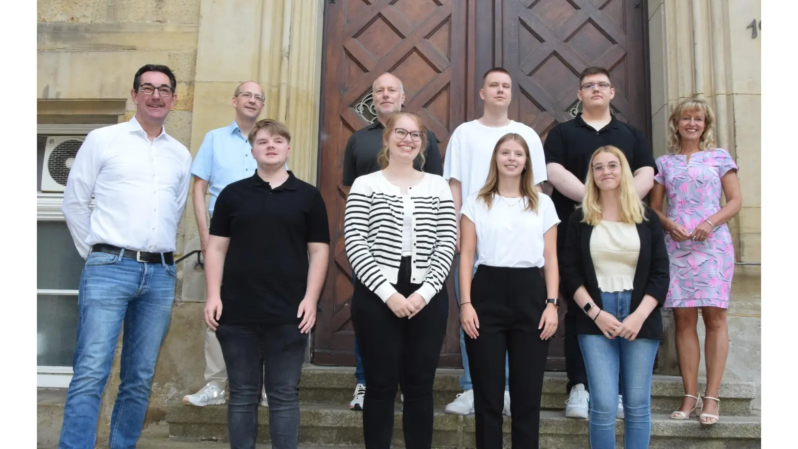 Sechs neue Auszubildende wurden am Donnerstag, 1. August, im “Konzern Stadt Rinteln” begrüßt.  (Foto: ste)