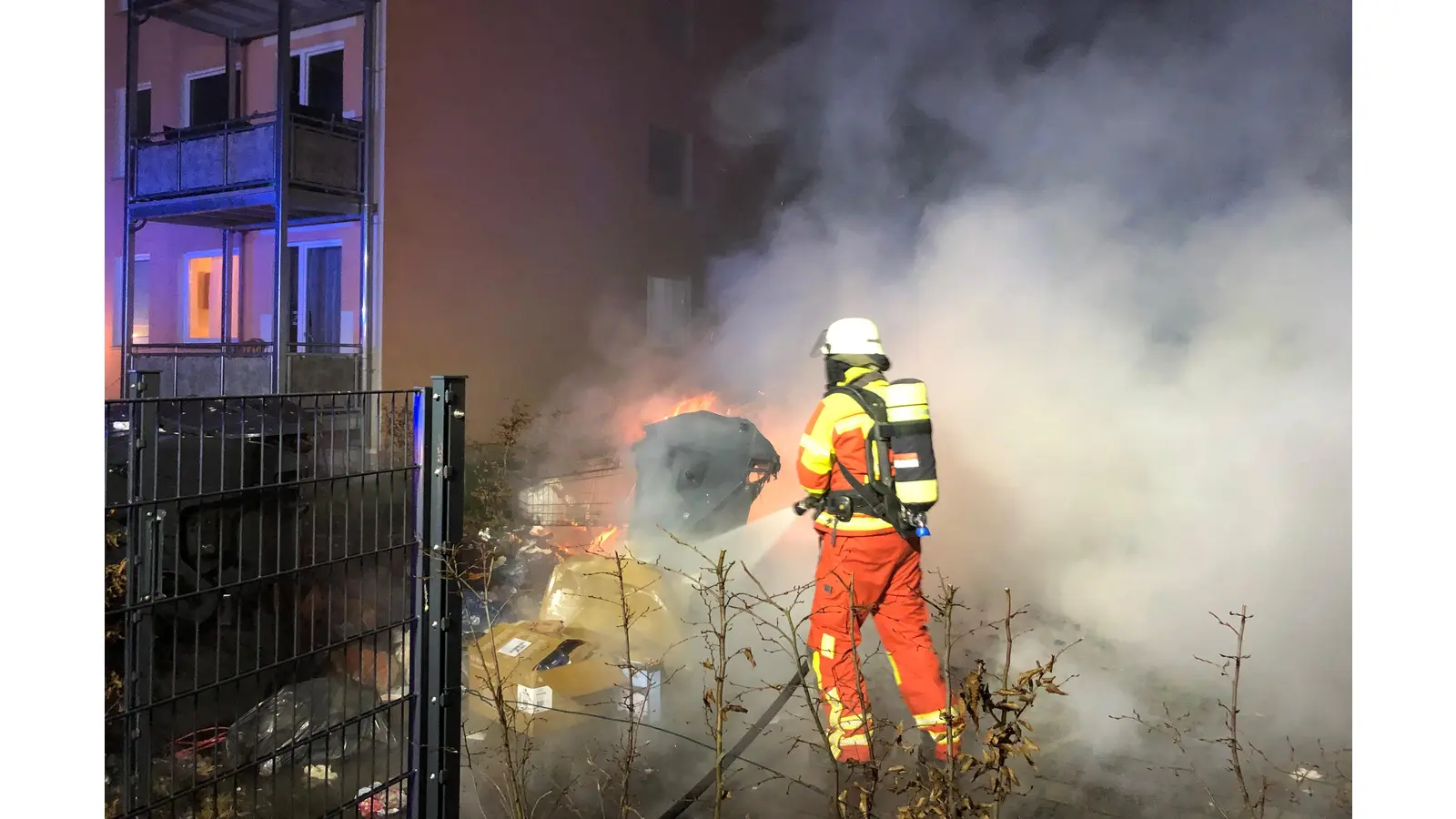 Einsatz unter Atemschutz. (Foto: privat)