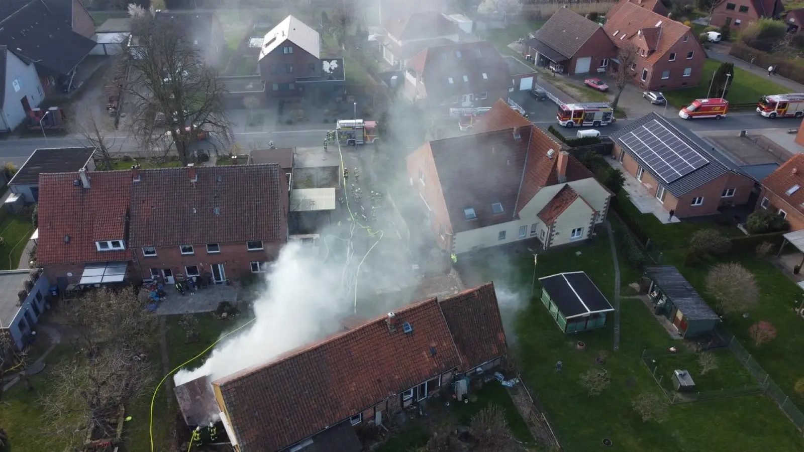 Aus der Vogelperspektive: Das Übungsobjekt in Kolenfeld. (Foto: privat)