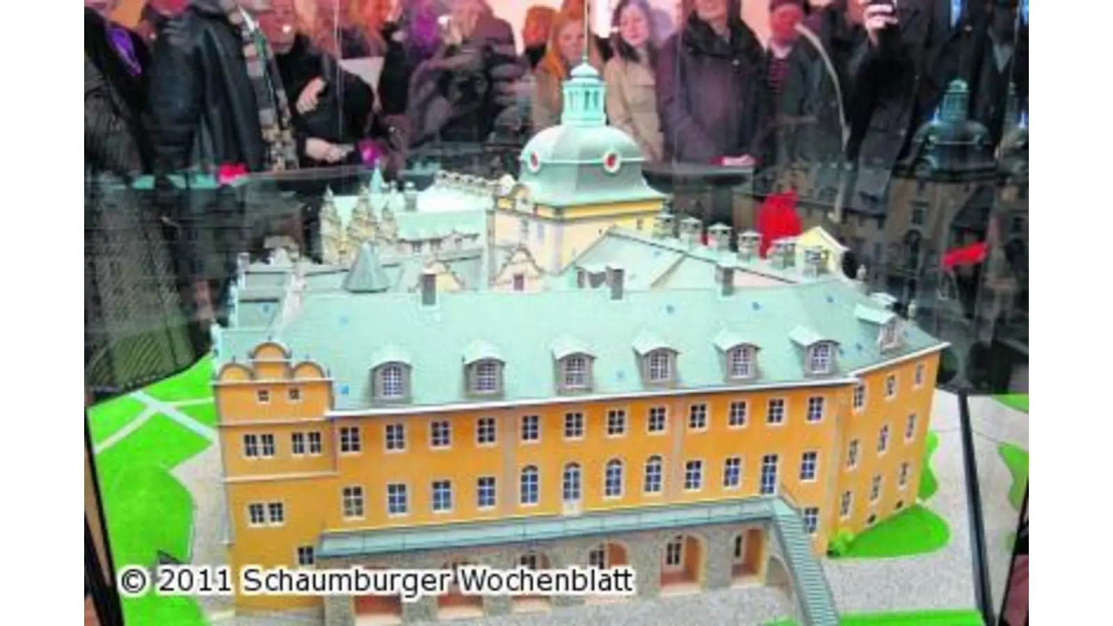 Schlossmodell nachgebaut (Foto: hb)