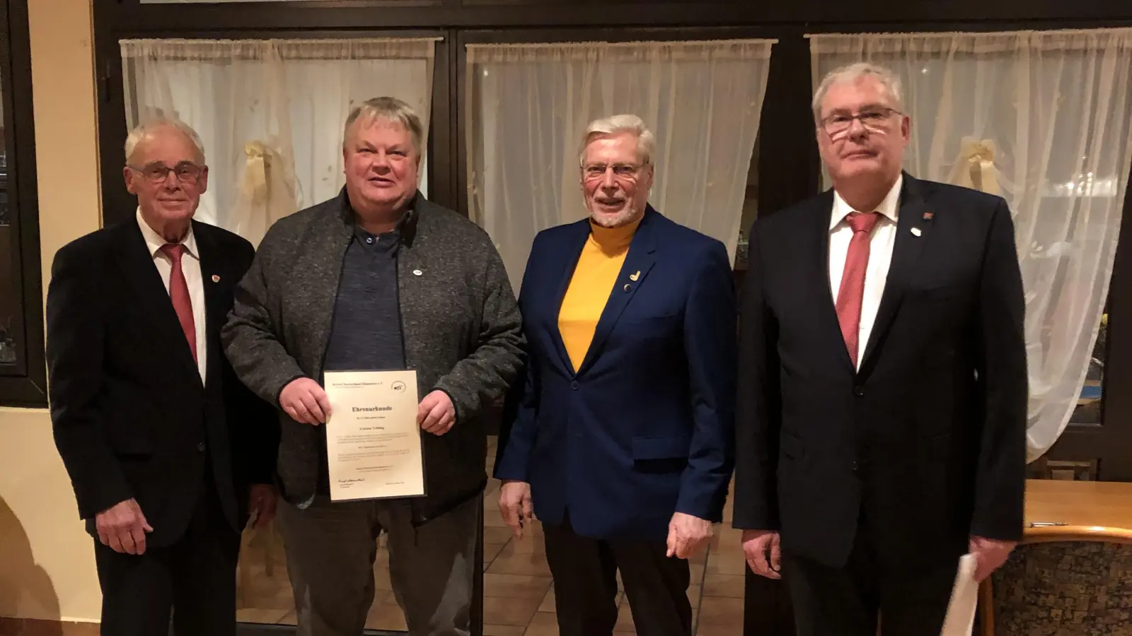 Im Verein aktiv (v.li.): Josef Vorderwülbecke, Carsten Vehling, Dieter Esse und Peter Keßler. (Foto: privat)