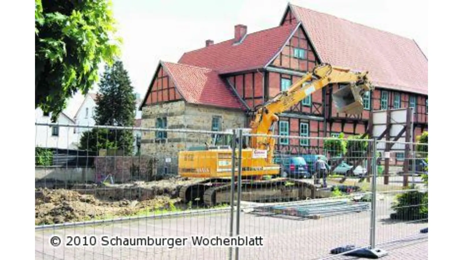 Beginn der Bauarbeiten am Hubschraubermuseum (Foto: red)