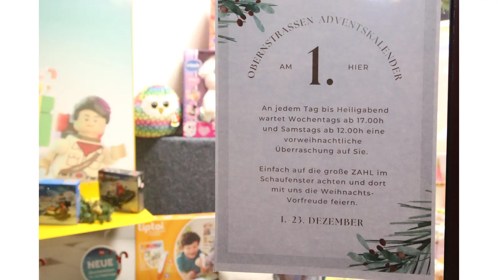 Die Einzelhändler der Obernstraße starten eine Adventskalenderaktion. (Foto: Borchers, Bastian)