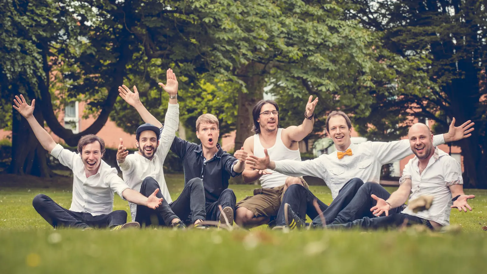 Die Bad Nenndorf Boys (v. li.): Lukas Aguirre, Christian Benito Ortega, Johannes Rode, Georg Kovacs, Hauke Huchzermeyer und Dennis Koller. (Foto: Matthias Piekacz)