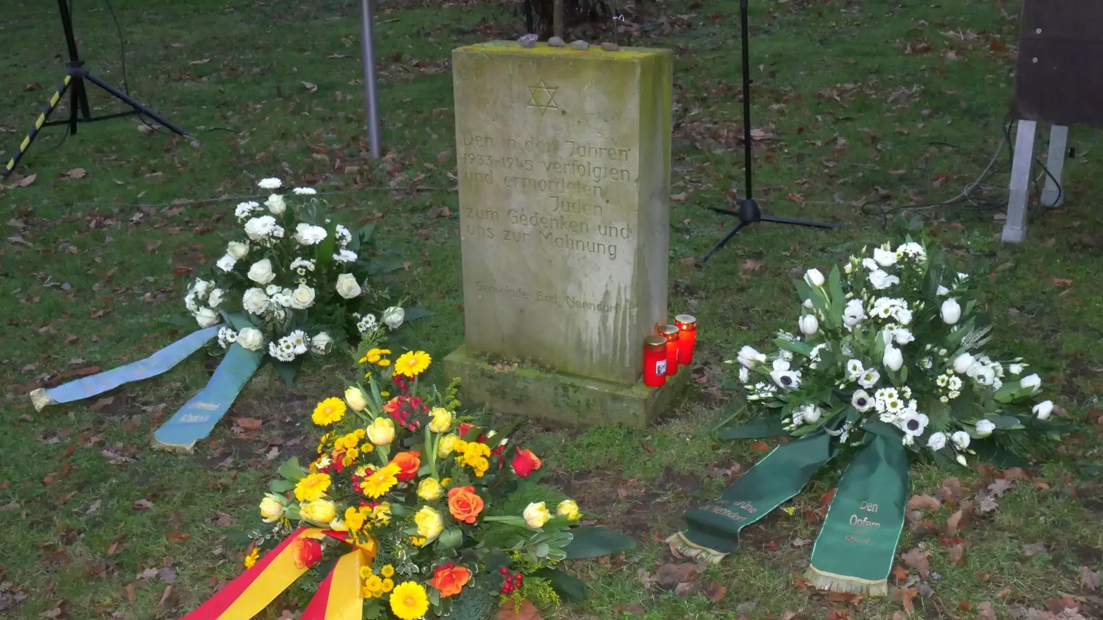 Gedenkstein ist Treffpunkt zur Gedenkveranstaltung an die Holocaustopfer. (Foto: gk)