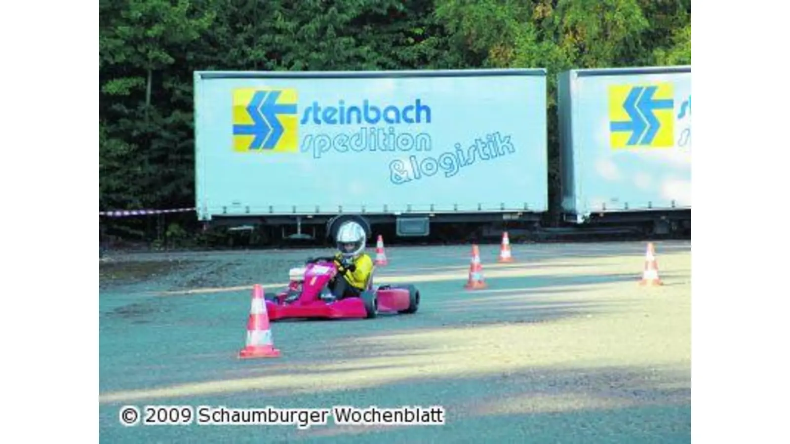 Heimischer Fahrer vorne mit dabei (Foto: red)