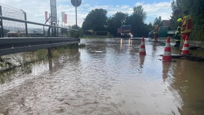 Das Unwetter führt zu Überflutungen in Rodenberg. (Foto: privat)