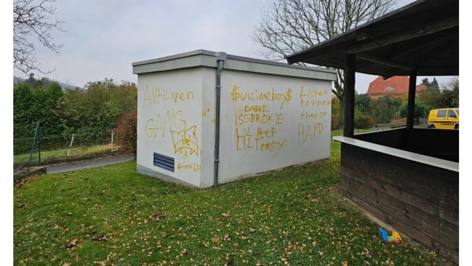 Graffiti an einem Trafohäuschen „Zum Eisenhammer”. (Foto: privat)