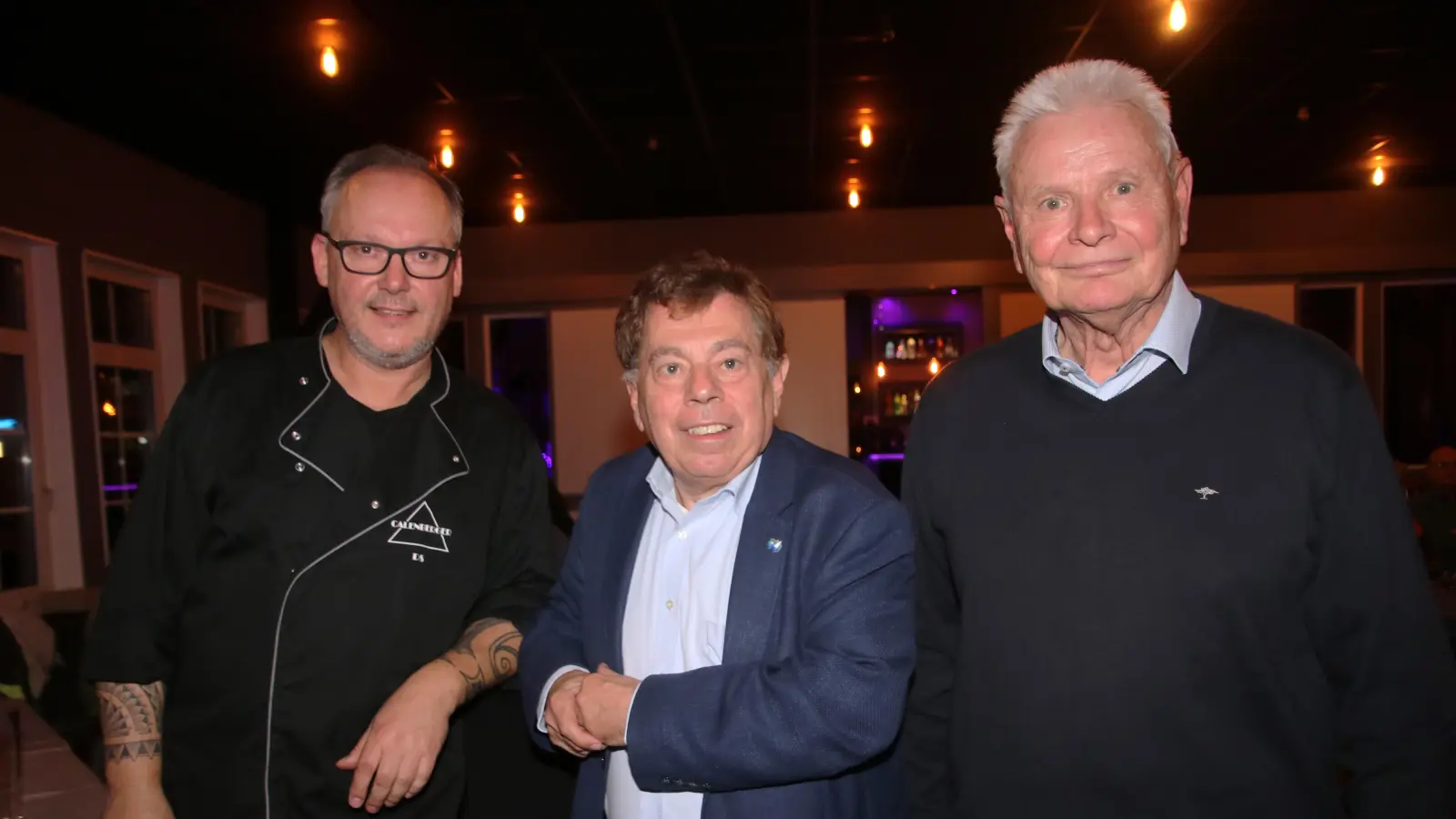 Im Calenberger (v.li.): Heiner Wittrock, Rolf-Axel Eberhardt und Calenberger Event-Geschäftsführer Dirk Schaffer. (Foto: gi)