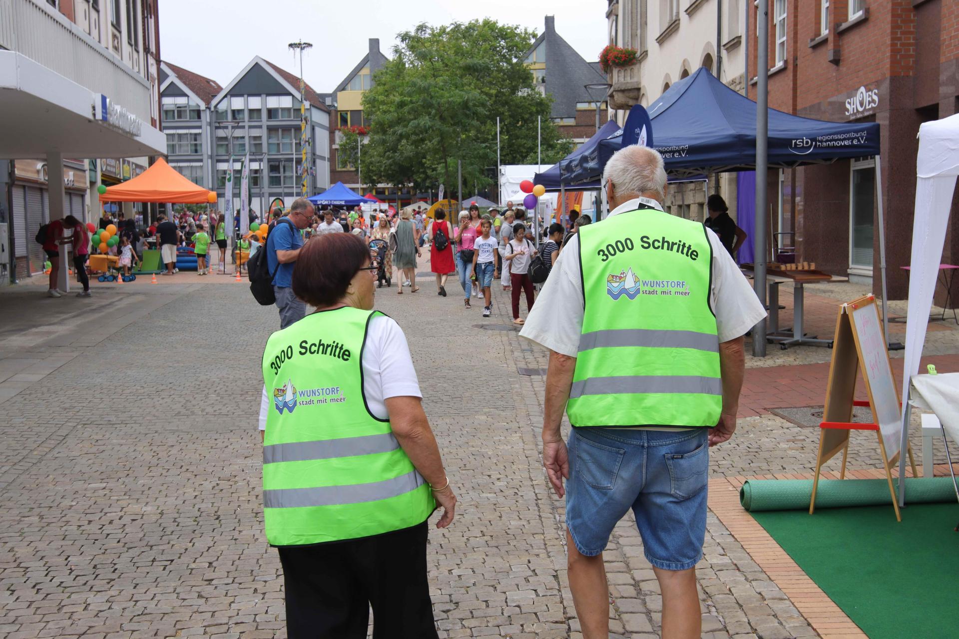 Beim Citylauf vertreten: Das Projekt 3000 Schritte. (Foto: tau)